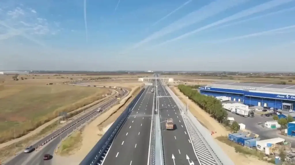 Pasajul DN3 peste A0 Nord este deschis: șoferii pot circula pe autostradă de la Constanța la Craiova